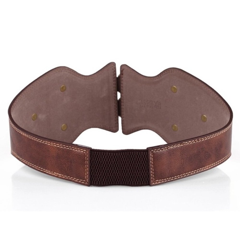 Vintage Boho Leather double belt buckle New - Picture 5 of 5